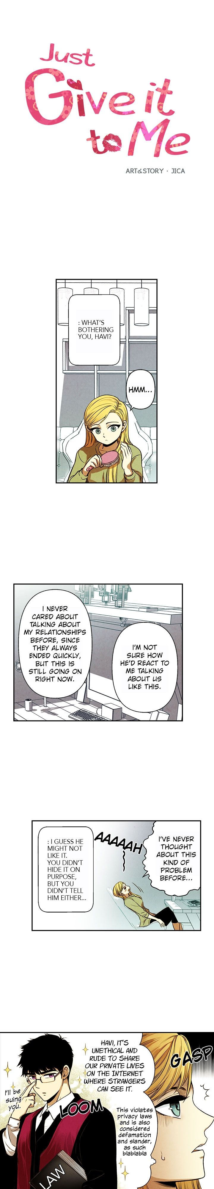 Just Give it to Me Chapter 14 - Page 1