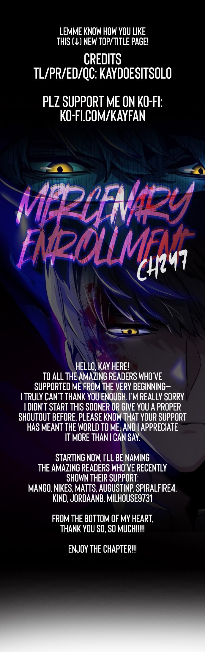 Mercenary Enrollment Chapter 247 - Page 1
