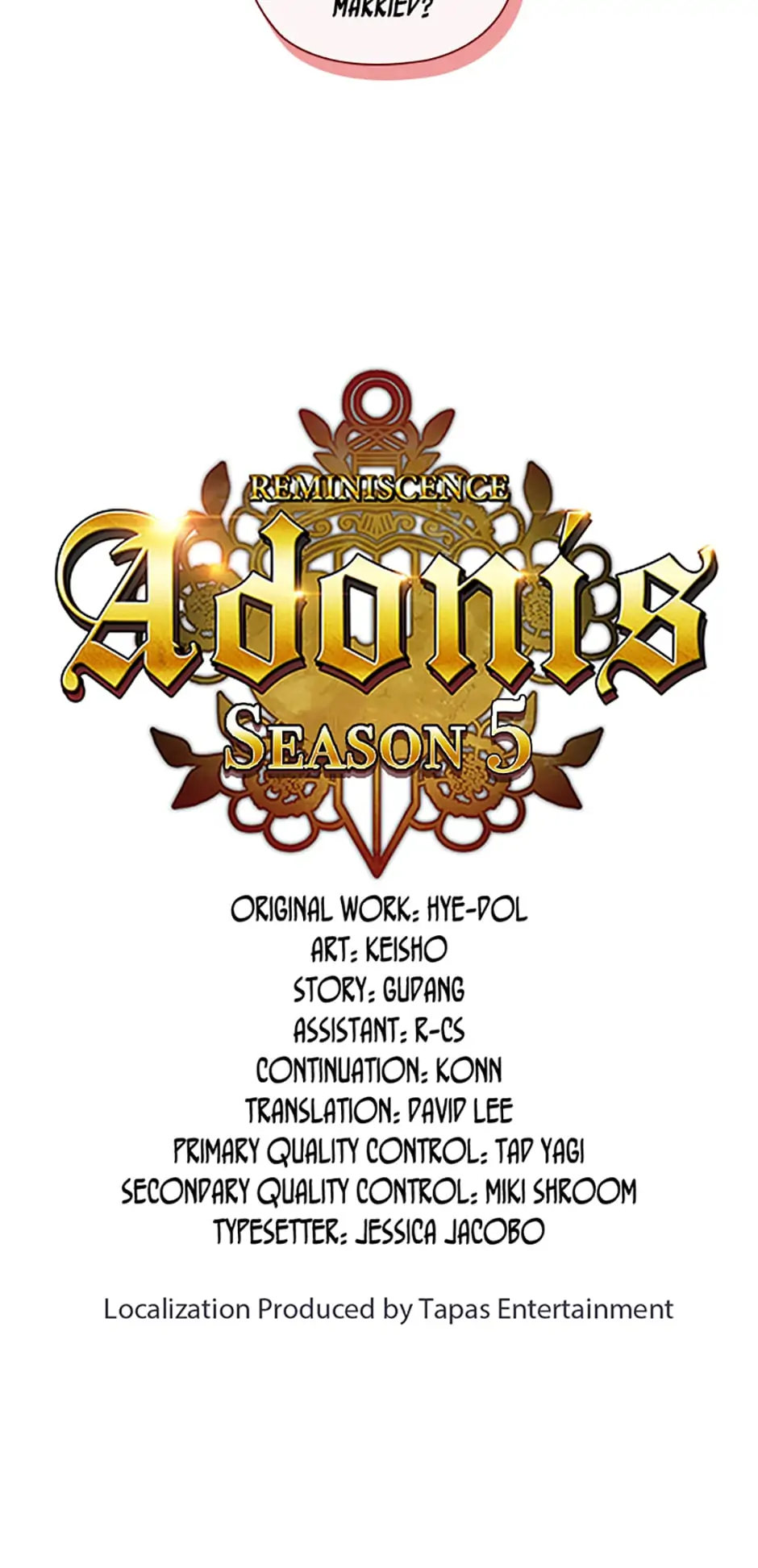 Reminiscence Adonis Chapter 196 - Page 3