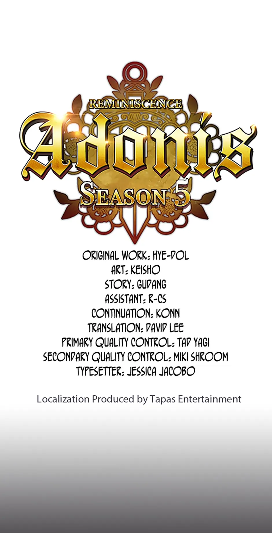 Reminiscence Adonis Chapter 218 - Page 1