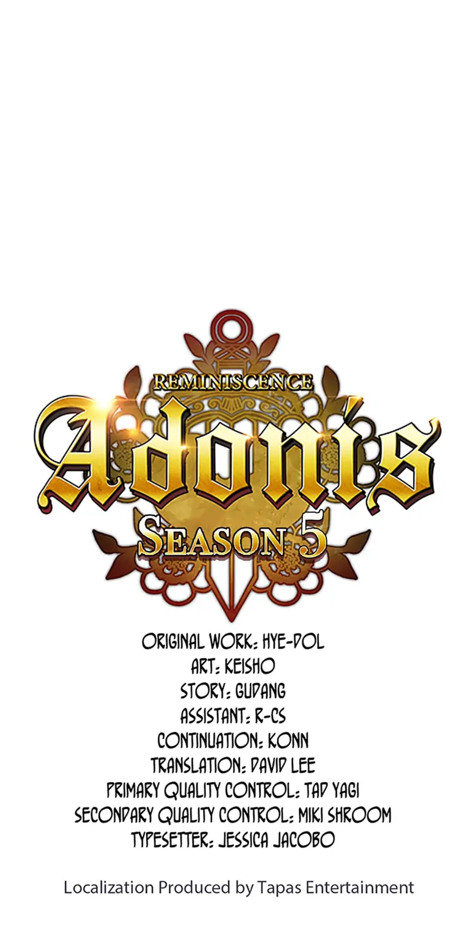 Reminiscence Adonis Chapter 222 - Page 1