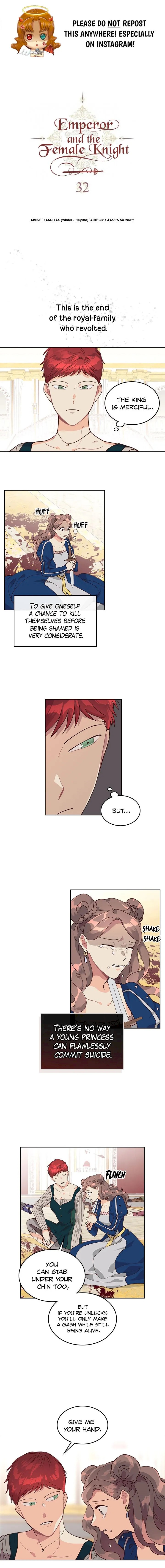 Emperor And The Female Knight Chapter 32 - Page 1