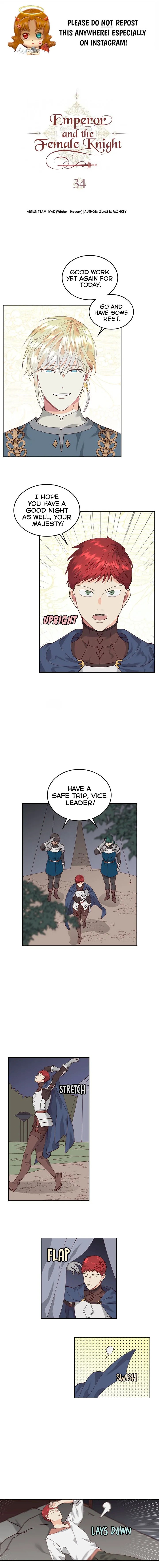 Emperor And The Female Knight Chapter 34 - Page 1