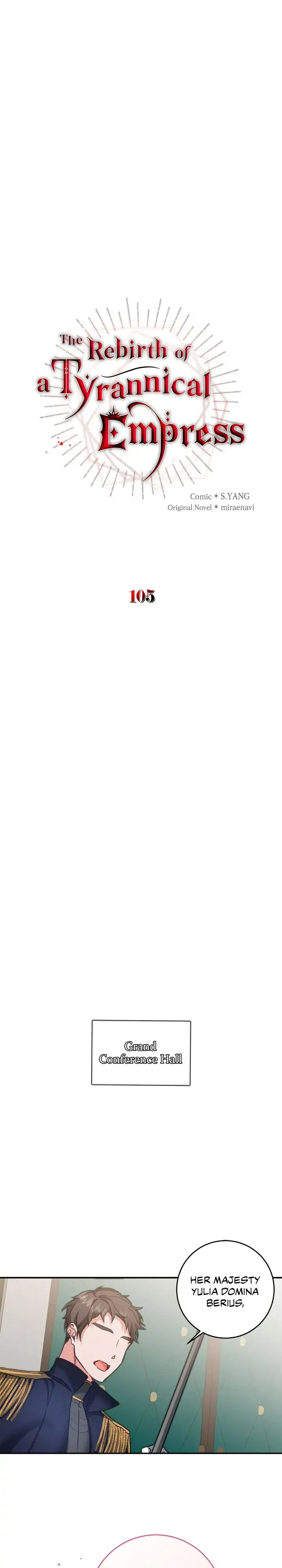 The Rebirth of a Tyrannical Empress Chapter 105 - Page 1