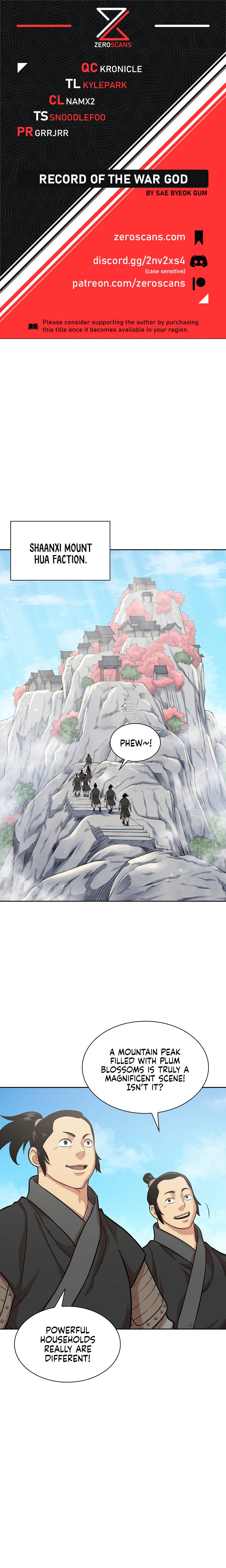 Record of the War God Chapter 106 - Page 1