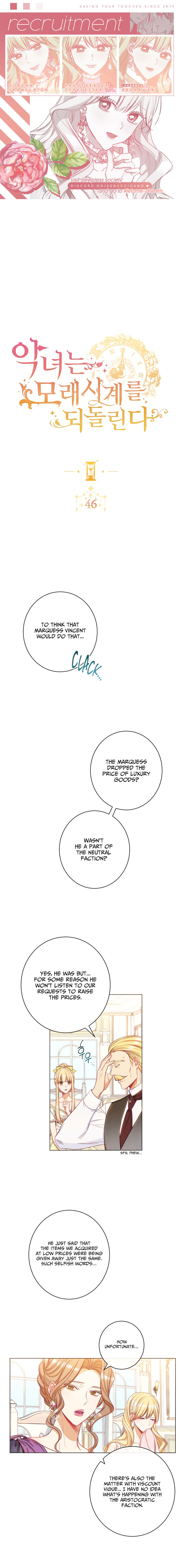 The Villainess Reverses the Hourglass Chapter 46 - Page 1