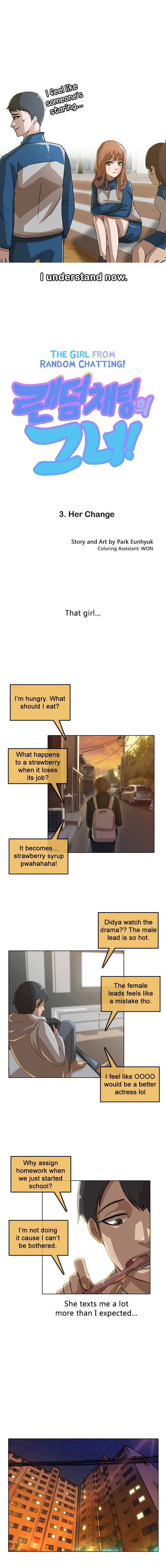 The Girl from Random Chatting! Chapter 3 - Page 1