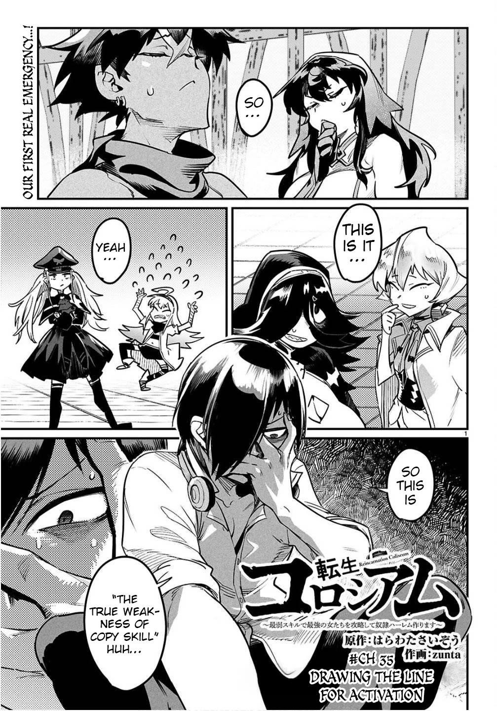 Reincarnation Colosseum – Using The Weakest Skills In Order To Defeat The Strongest Women And Create A Slave Harem Chapter 35 - Page 1