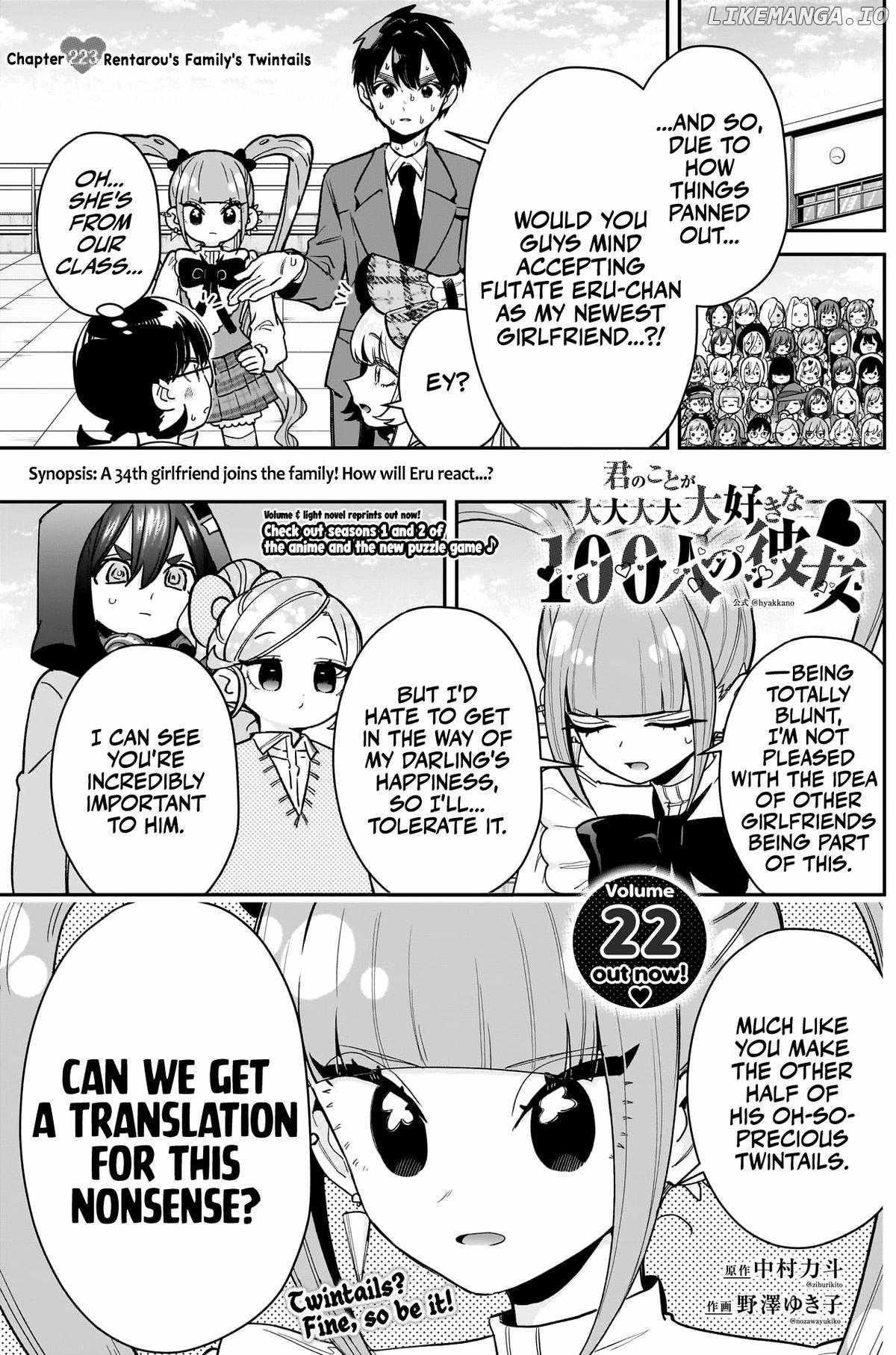 The 100 Girlfriends Who Really, Really, Really, Really, Really Love You Chapter 223 - Page 1