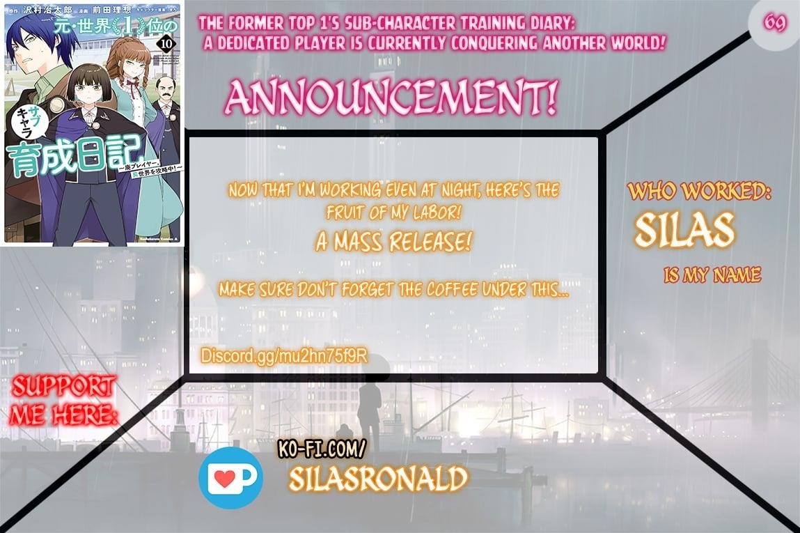 The Former Top 1’s Sub-Character Training Diary ~A Dedicated Player Is Currently Conquering Another World!~ Chapter 69 - Page 1
