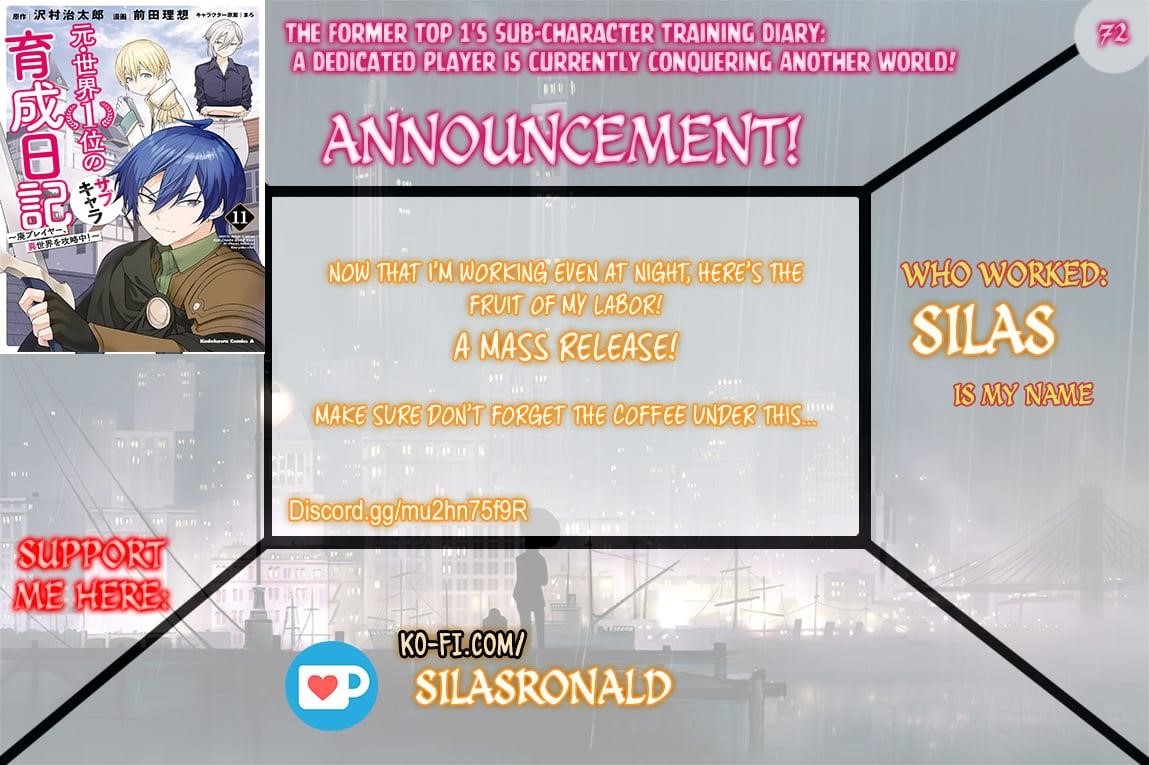 The Former Top 1’s Sub-Character Training Diary ~A Dedicated Player Is Currently Conquering Another World!~ Chapter 72 - Page 1