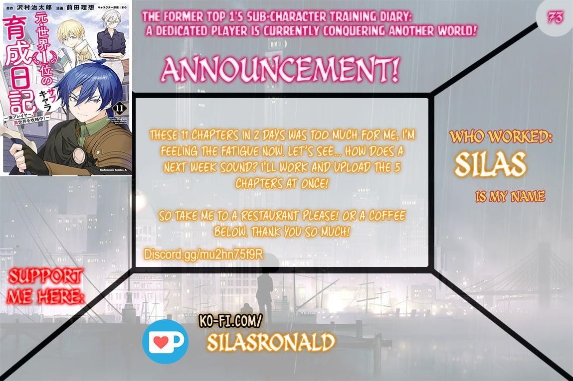 The Former Top 1’s Sub-Character Training Diary ~A Dedicated Player Is Currently Conquering Another World!~ Chapter 73 - Page 1