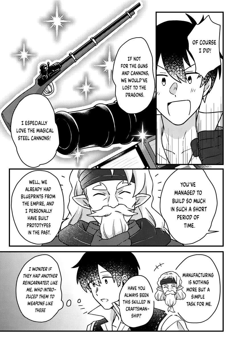 Revolution in production with the blessings of the gods – While living a leisurely, slow life in a corner of another world, somehow a diverse group of people gathered to form the strongest nation… Chapter 21.3 - Page 1