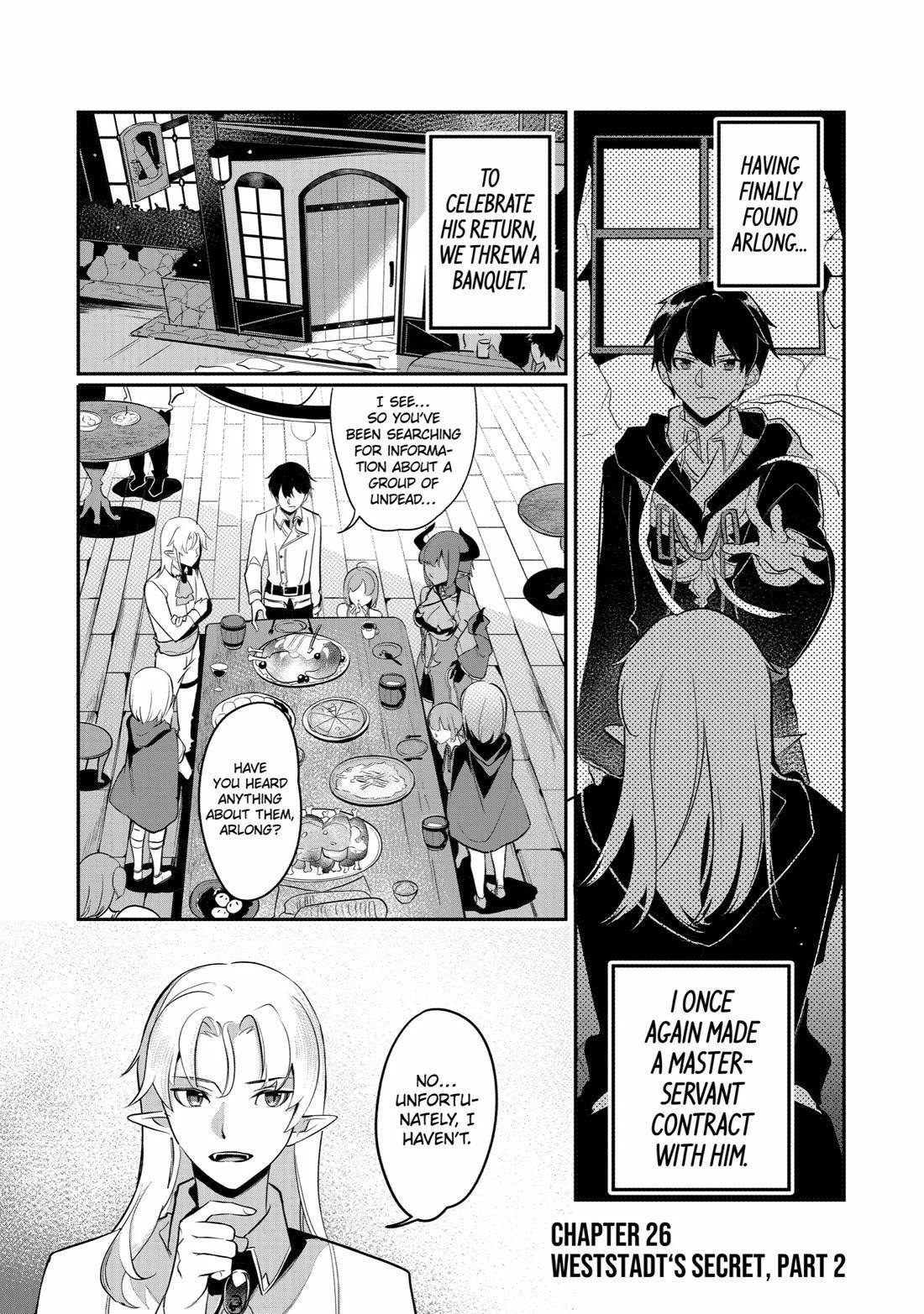 Mamono o Shitagaeru “Teiin” o Motsu Tensei Kenja – Katsute no Mahou to Juuma de Hissori Saikyou no Boukensha ni Naru Chapter 26 - Page 1