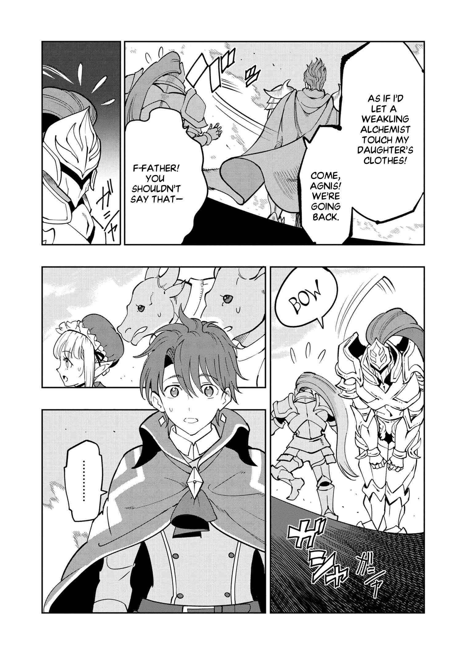 The Creation Alchemist Enjoys Freedom -If I Am Exiled From My Hometown, I Can Make Magic Items With Transcendent Effects at the Knees of the Demon Lord- Chapter 6.4 - Page 12