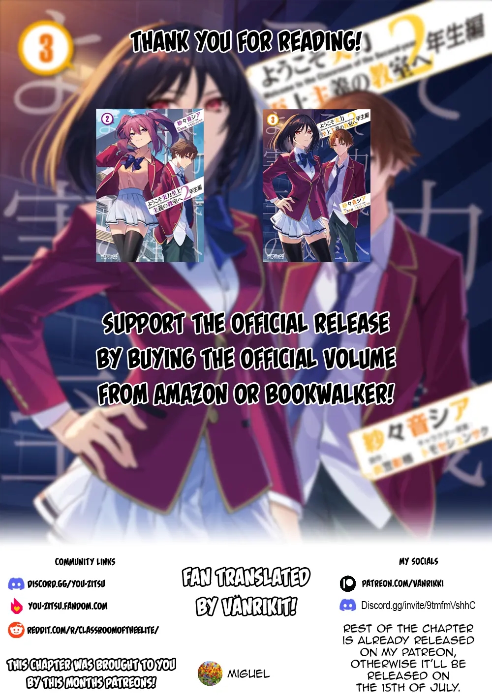 Classroom of the Elite – 2nd Year Chapter 18 - Page 15