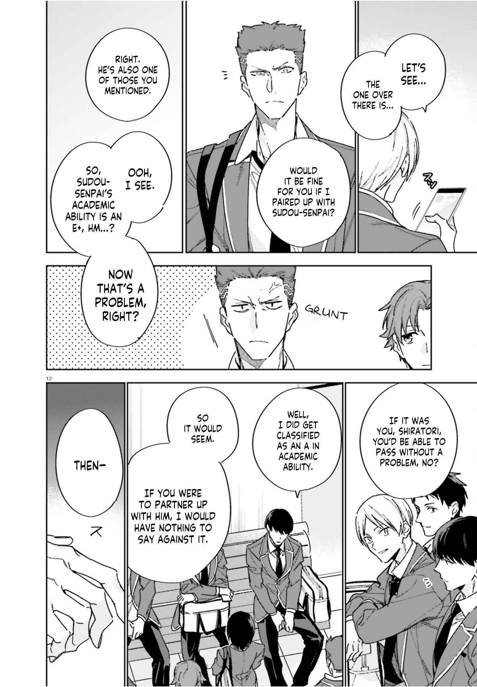 Classroom of the Elite – 2nd Year Chapter 4 - Page 12