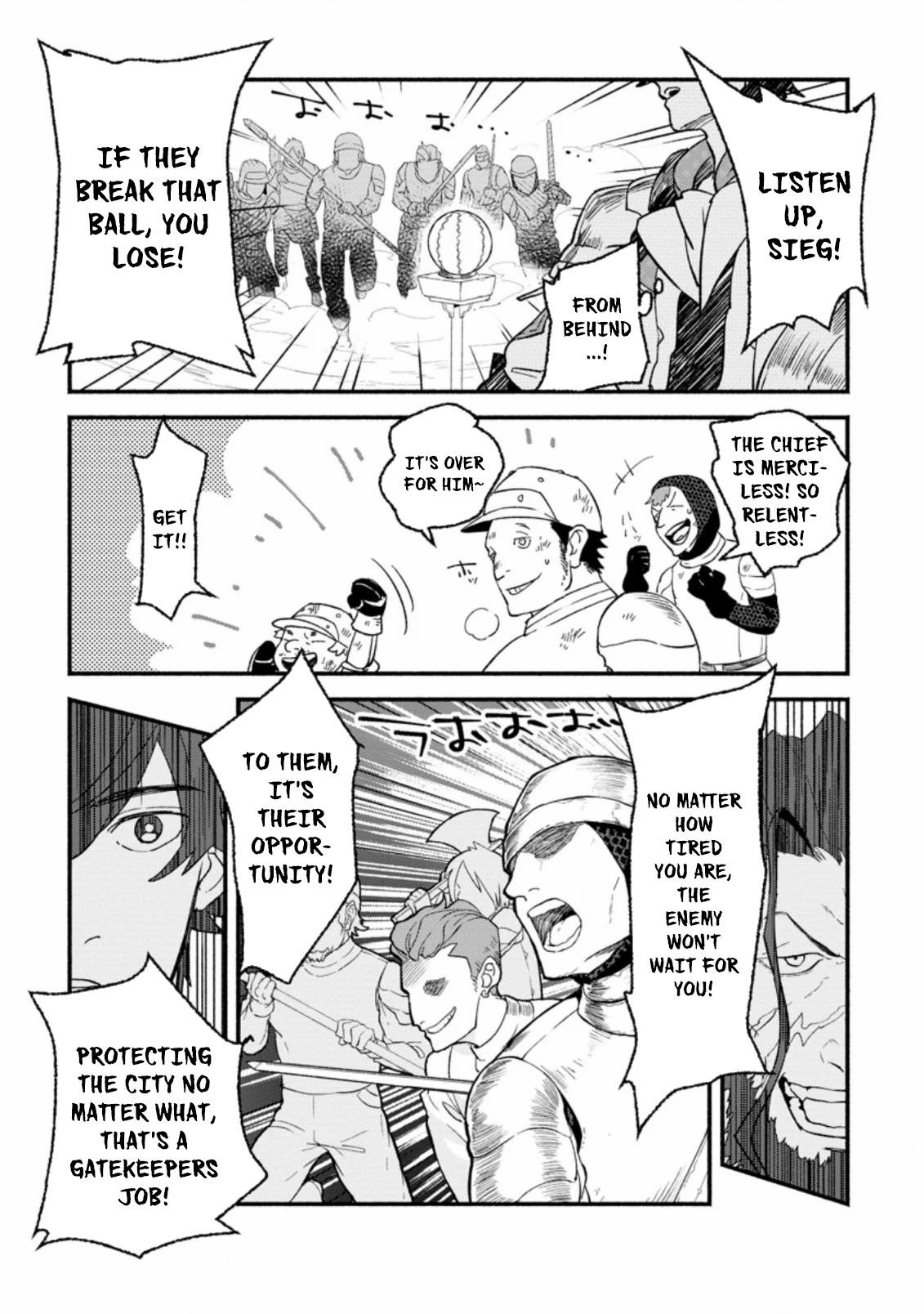 Sono Monban, Saikyou Nitsuki: Tsuihou Sareta Bougyo Ryoku 9999 no Senshi, Outo no Monban Toshite Musou Suru Chapter 1 - Page 29