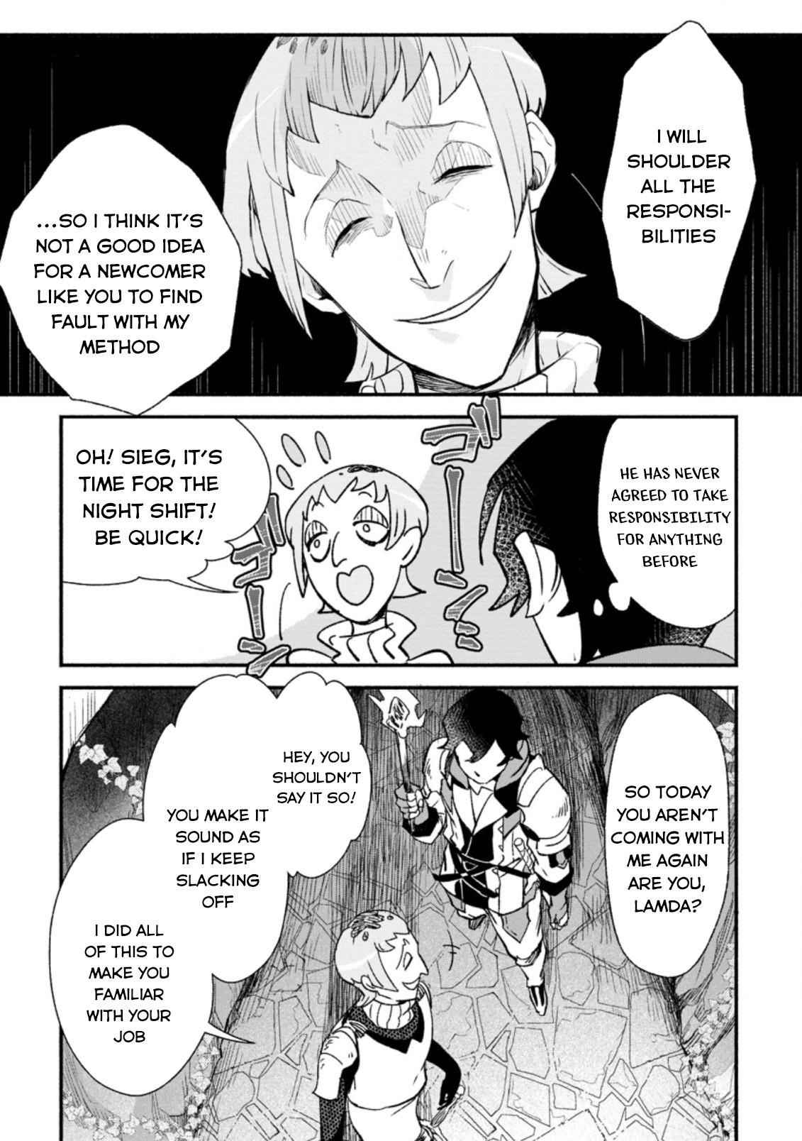 Sono Monban, Saikyou Nitsuki: Tsuihou Sareta Bougyo Ryoku 9999 no Senshi, Outo no Monban Toshite Musou Suru Chapter 3.3 - Page 5