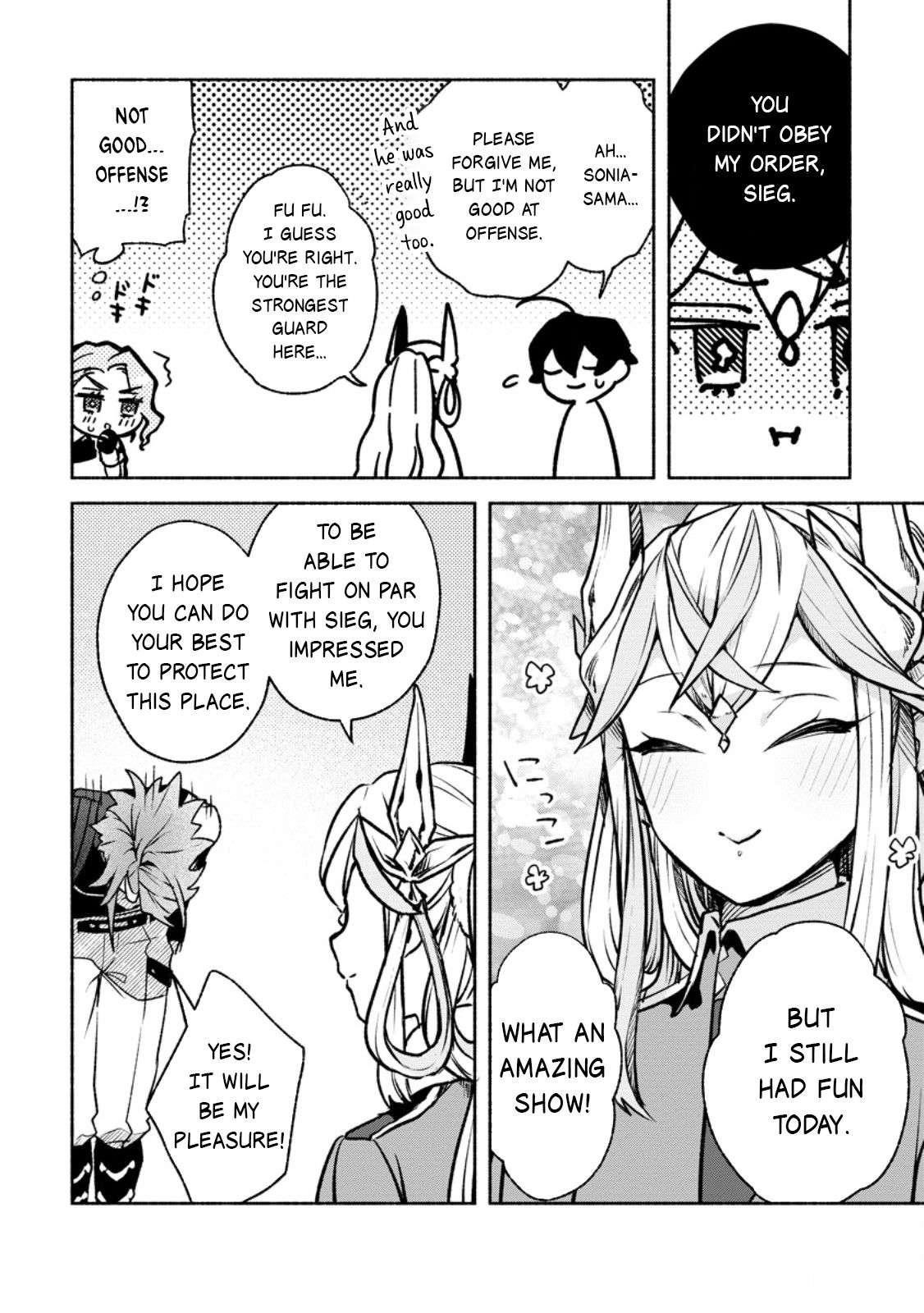 Sono Monban, Saikyou Nitsuki: Tsuihou Sareta Bougyo Ryoku 9999 no Senshi, Outo no Monban Toshite Musou Suru Chapter 36 - Page 29