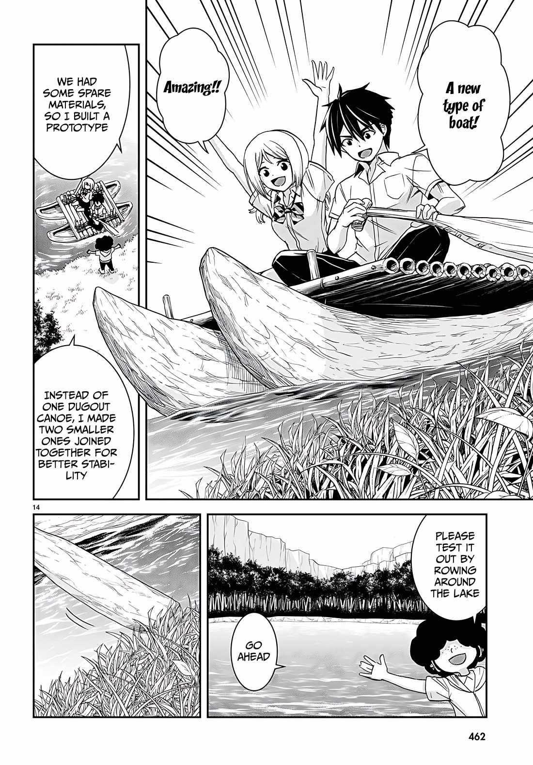 Isekai Yurutto Survival Seikatsu: Gakkou No Minna To Isekai No Mujintou Ni Tenishitakedo Ore Dake Rakushou Desu Chapter 38 - Page 14