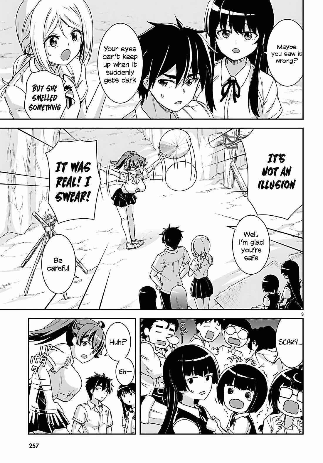 Isekai Yurutto Survival Seikatsu: Gakkou No Minna To Isekai No Mujintou Ni Tenishitakedo Ore Dake Rakushou Desu Chapter 39 - Page 3