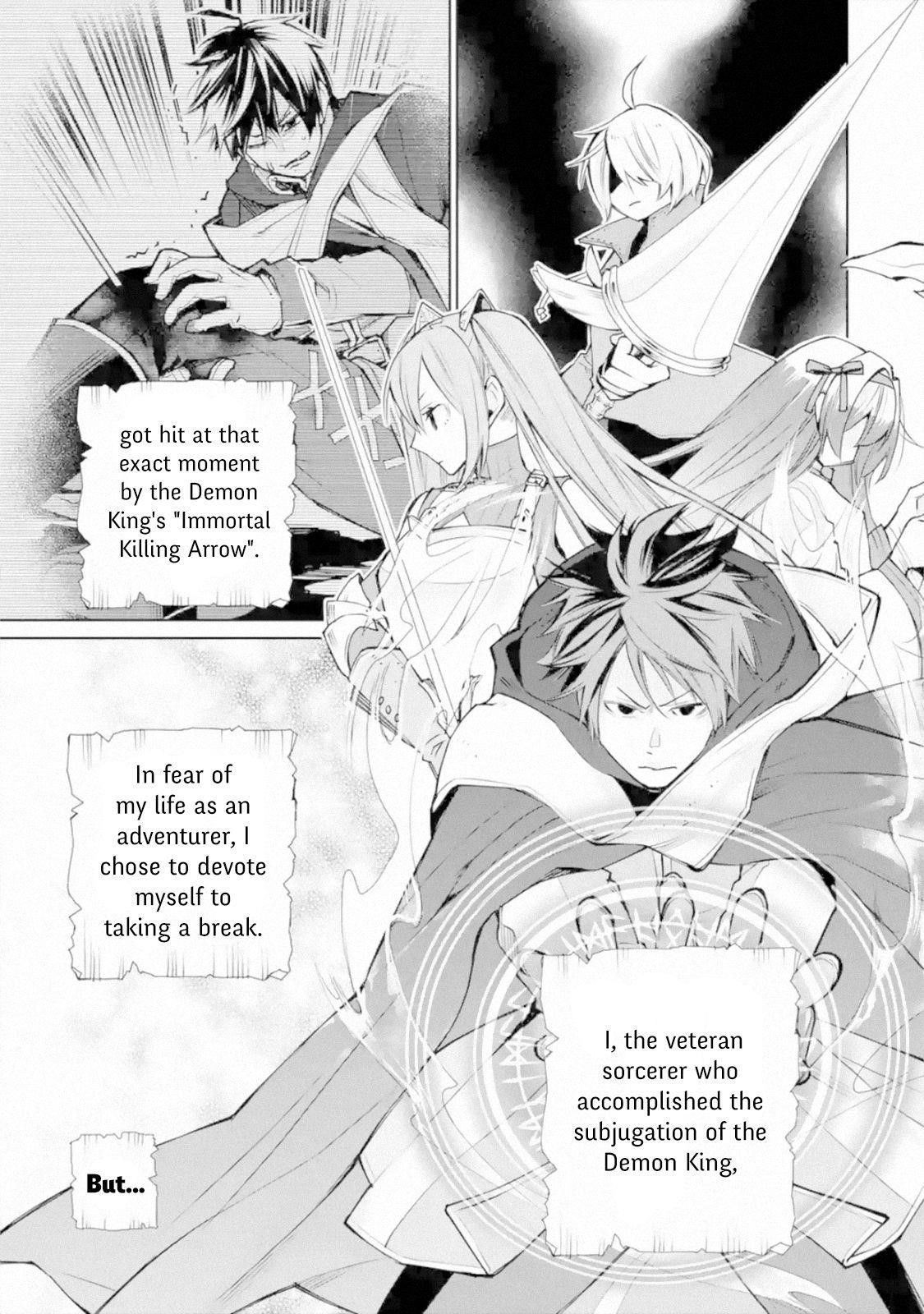 I Used to be the Strongest Sorcerer. Then I Took an Arrow in the Knee and Became a Village Guard Chapter 2.1 - Page 1