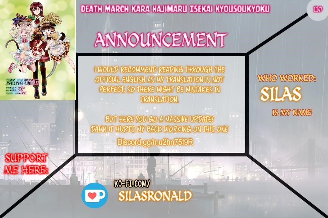 Death March Kara Hajimaru Isekai Kyousoukyoku Chapter 110 - Page 1