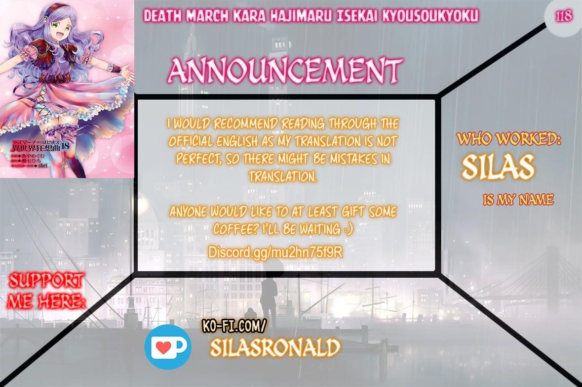 Death March Kara Hajimaru Isekai Kyousoukyoku Chapter 118 - Page 1