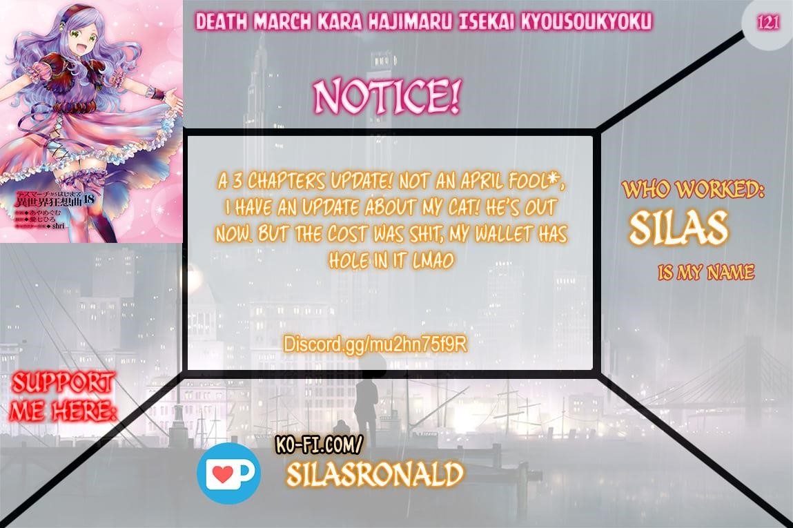 Death March Kara Hajimaru Isekai Kyousoukyoku Chapter 121 - Page 1