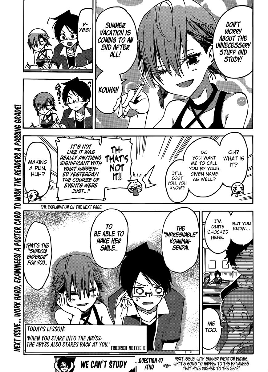 Bokutachi wa Benkyou ga Dekinai Chapter 47 - Page 20