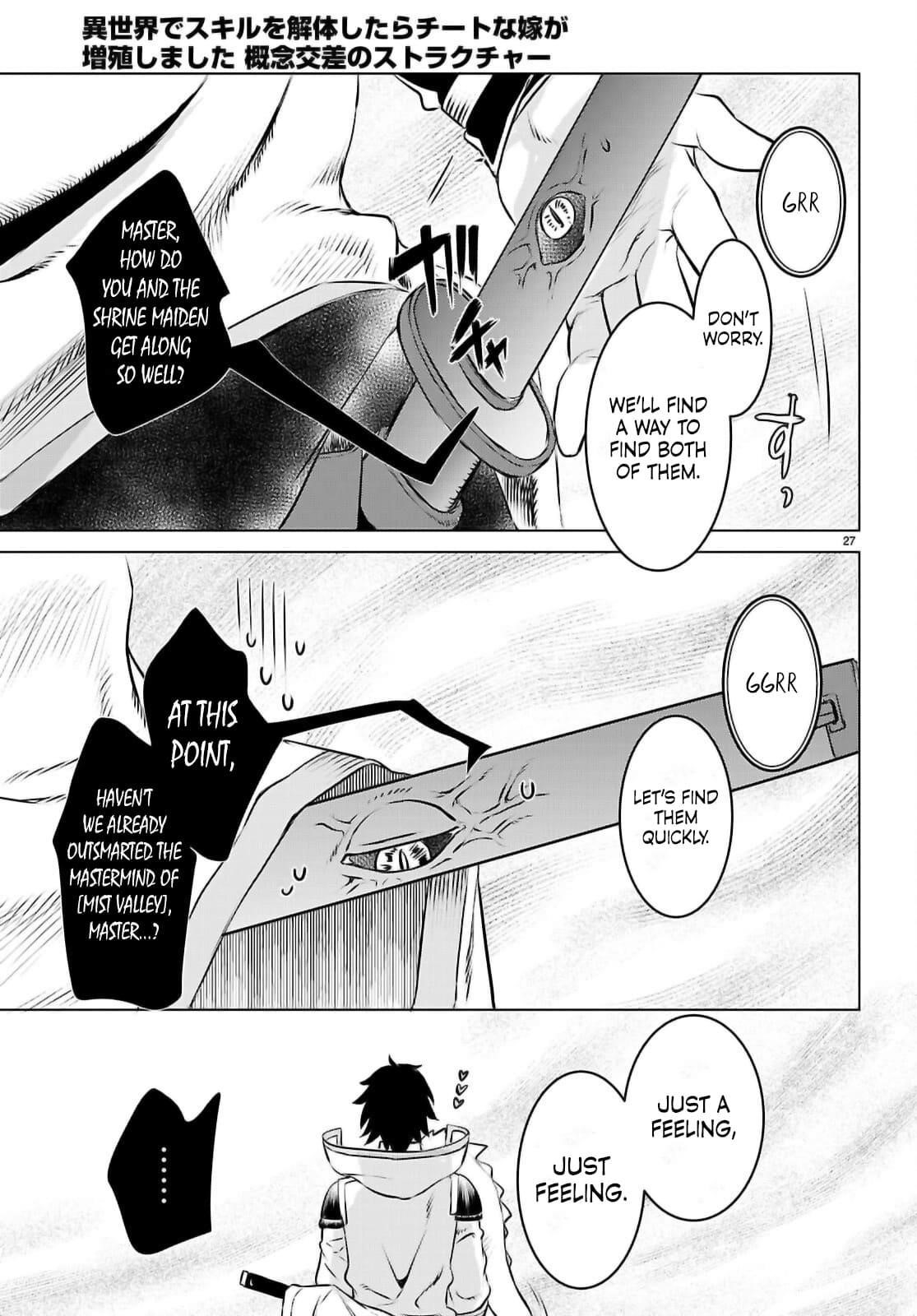 Isekai De Skill Wo Kaitai Shitara Cheat Na Yome Ga Zoushoku Shimashita: Gainen Kousa No Structure Chapter 74 - Page 28