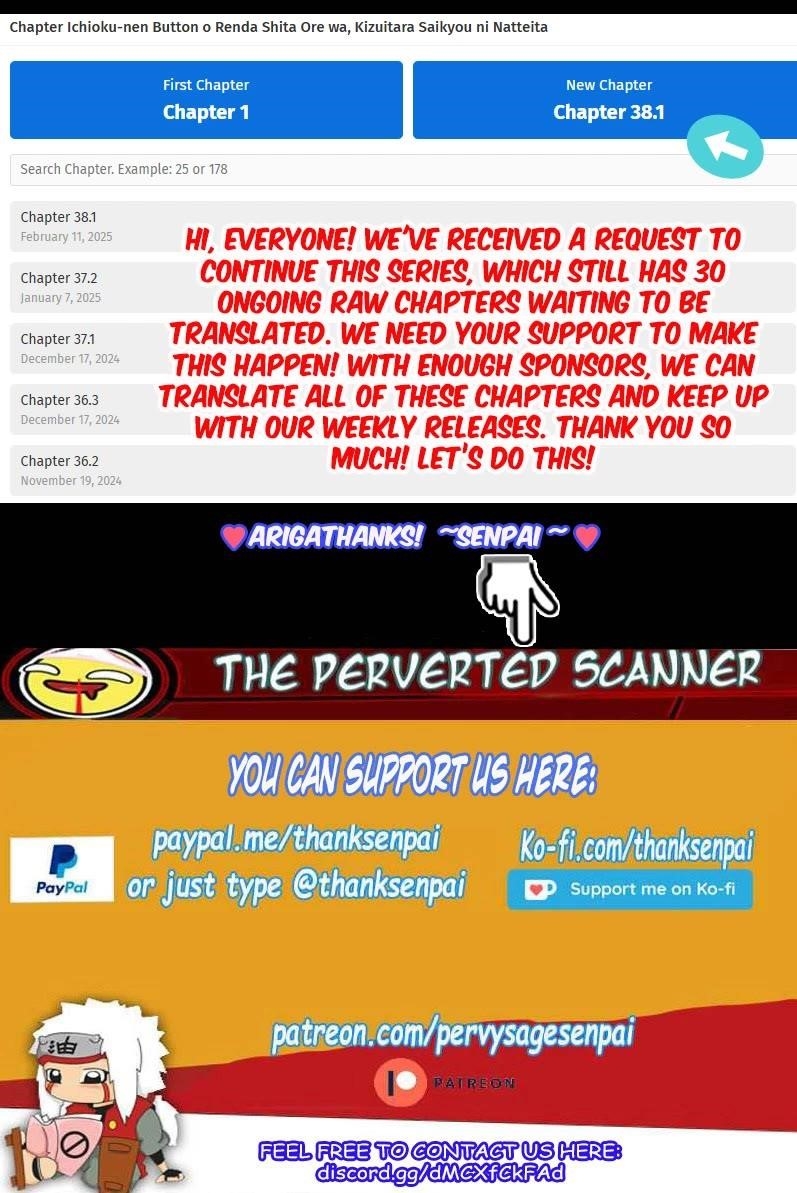 Ichioku-Nen Button O Renda Shita Ore Wa, Kizuitara Saikyou Ni Natteita Chapter 27.2 - Page 1