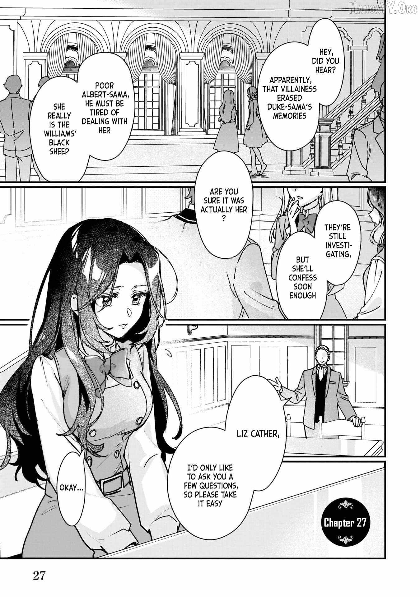 I’ll Become a Villainess That Will Go Down in History ― The More of a Villainess I Become, the More the Prince Will Dote on Me Chapter 27 - Page 1