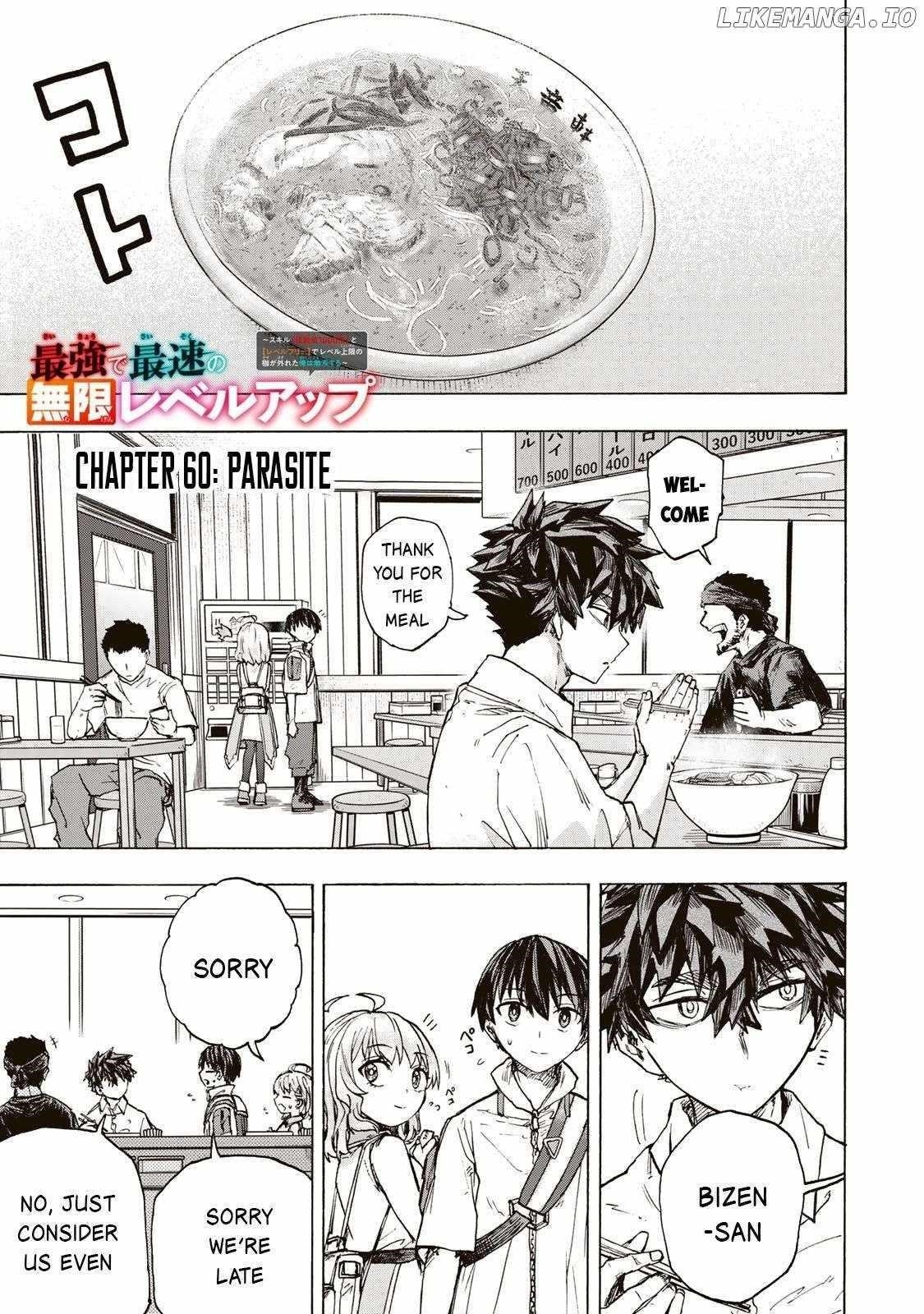 Saikyou de Saisoku no Mugen Level Up Chapter 60 - Page 1