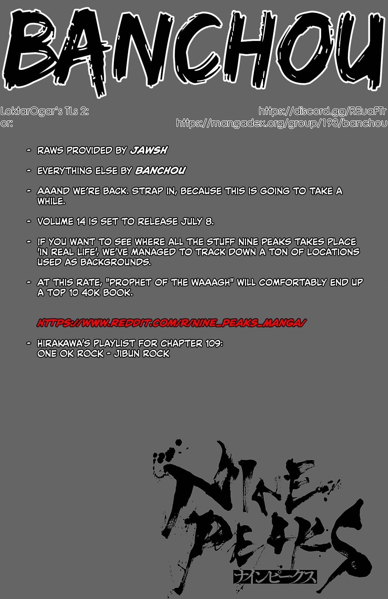 Nine Peaks Chapter 109 - Page 1