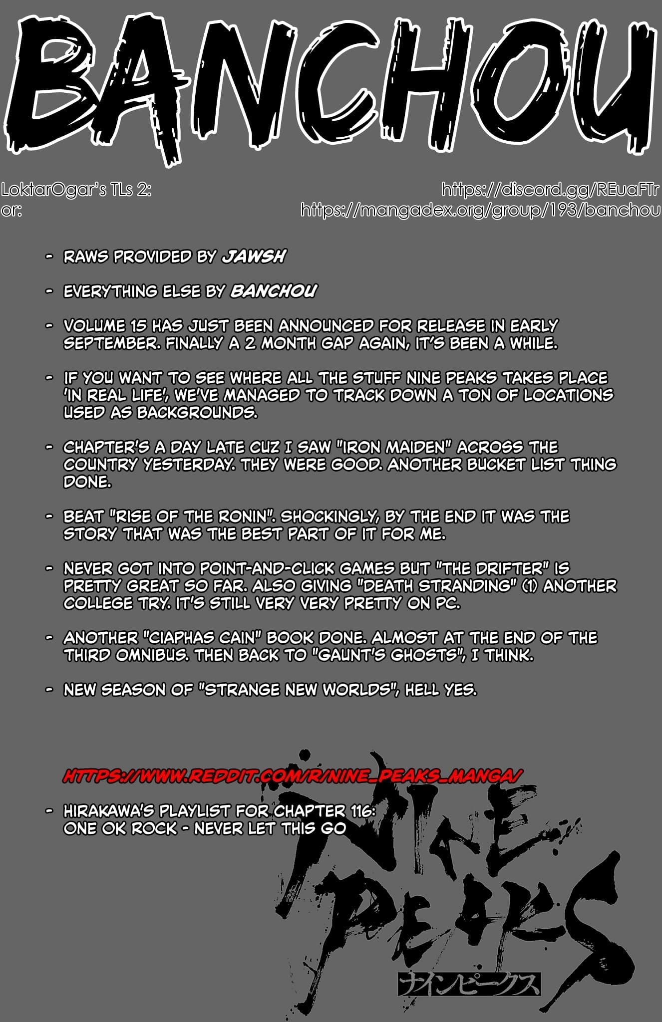 Nine Peaks Chapter 116 - Page 1