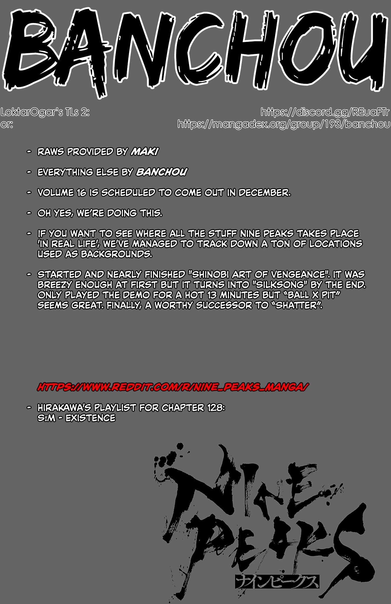 Nine Peaks Chapter 128 - Page 1