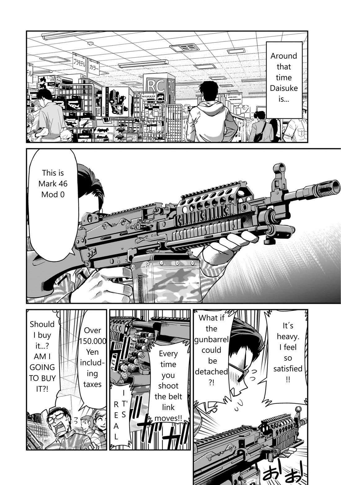 The gunner’s life of a middle-aged man summoned to another world and armed with a rifle: an airsoft addicted salaryman returns to the alternative world after work Chapter 22 - Page 18