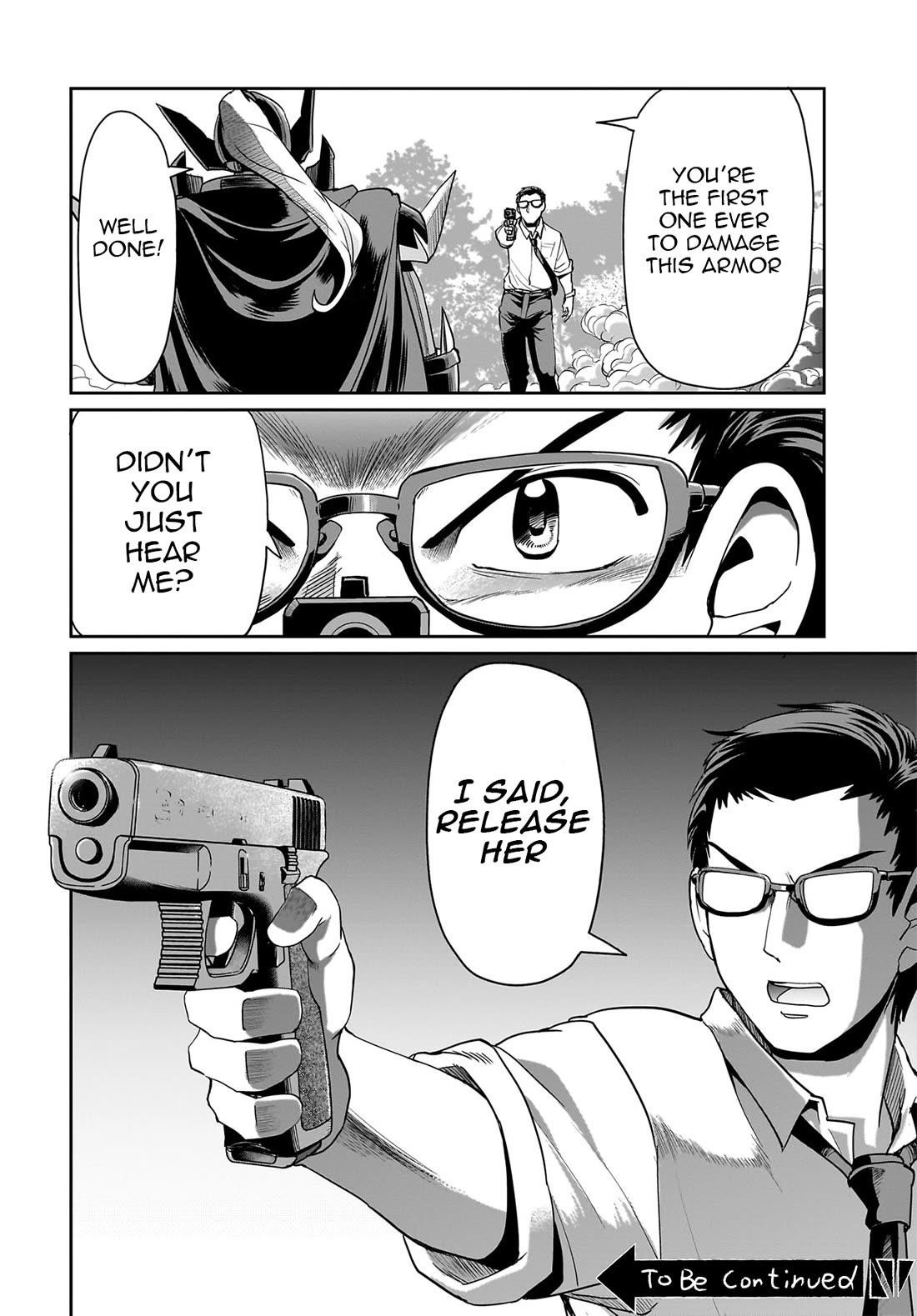 The gunner’s life of a middle-aged man summoned to another world and armed with a rifle: an airsoft addicted salaryman returns to the alternative world after work Chapter 25 - Page 23