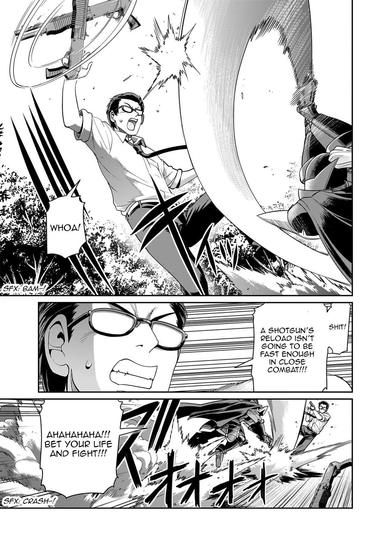 The gunner’s life of a middle-aged man summoned to another world and armed with a rifle: an airsoft addicted salaryman returns to the alternative world after work Chapter 26 - Page 14