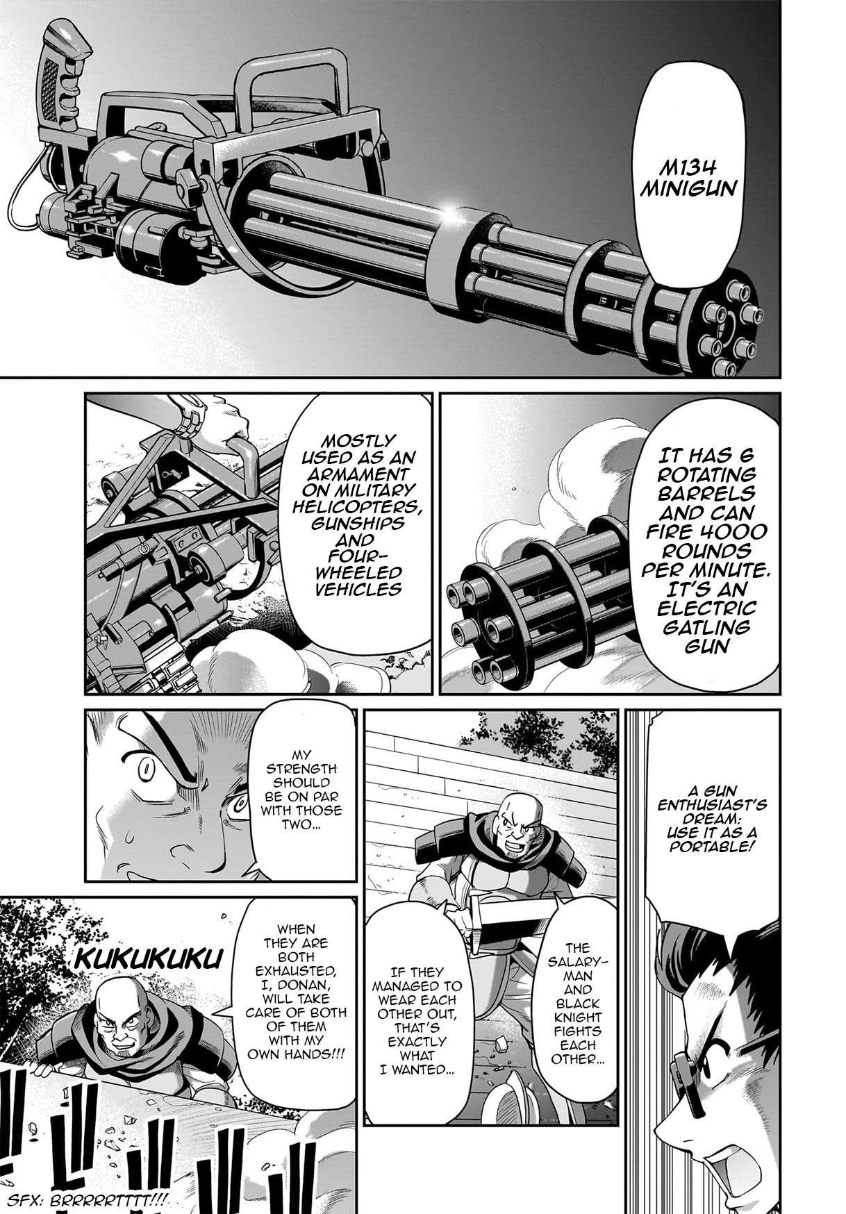 The gunner’s life of a middle-aged man summoned to another world and armed with a rifle: an airsoft addicted salaryman returns to the alternative world after work Chapter 27 - Page 7