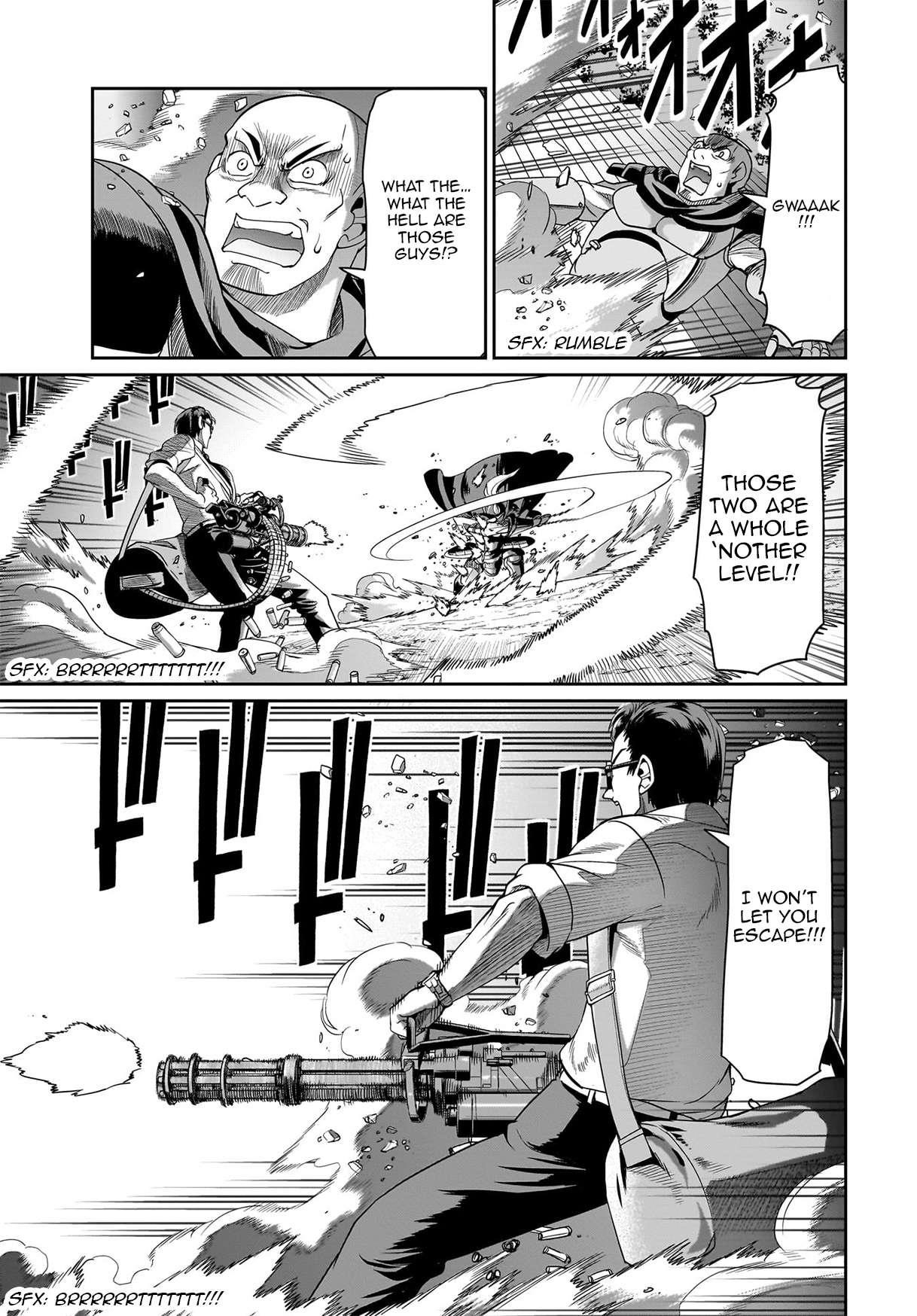 The gunner’s life of a middle-aged man summoned to another world and armed with a rifle: an airsoft addicted salaryman returns to the alternative world after work Chapter 27 - Page 9