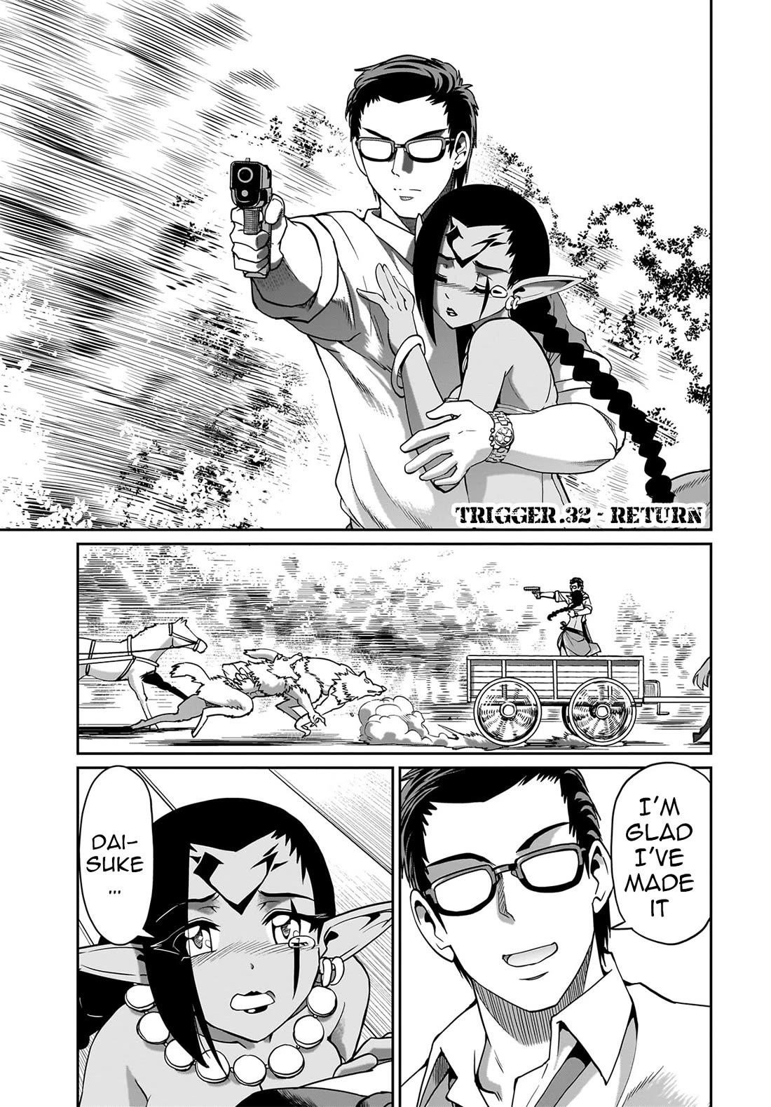 The gunner’s life of a middle-aged man summoned to another world and armed with a rifle: an airsoft addicted salaryman returns to the alternative world after work Chapter 32 - Page 2