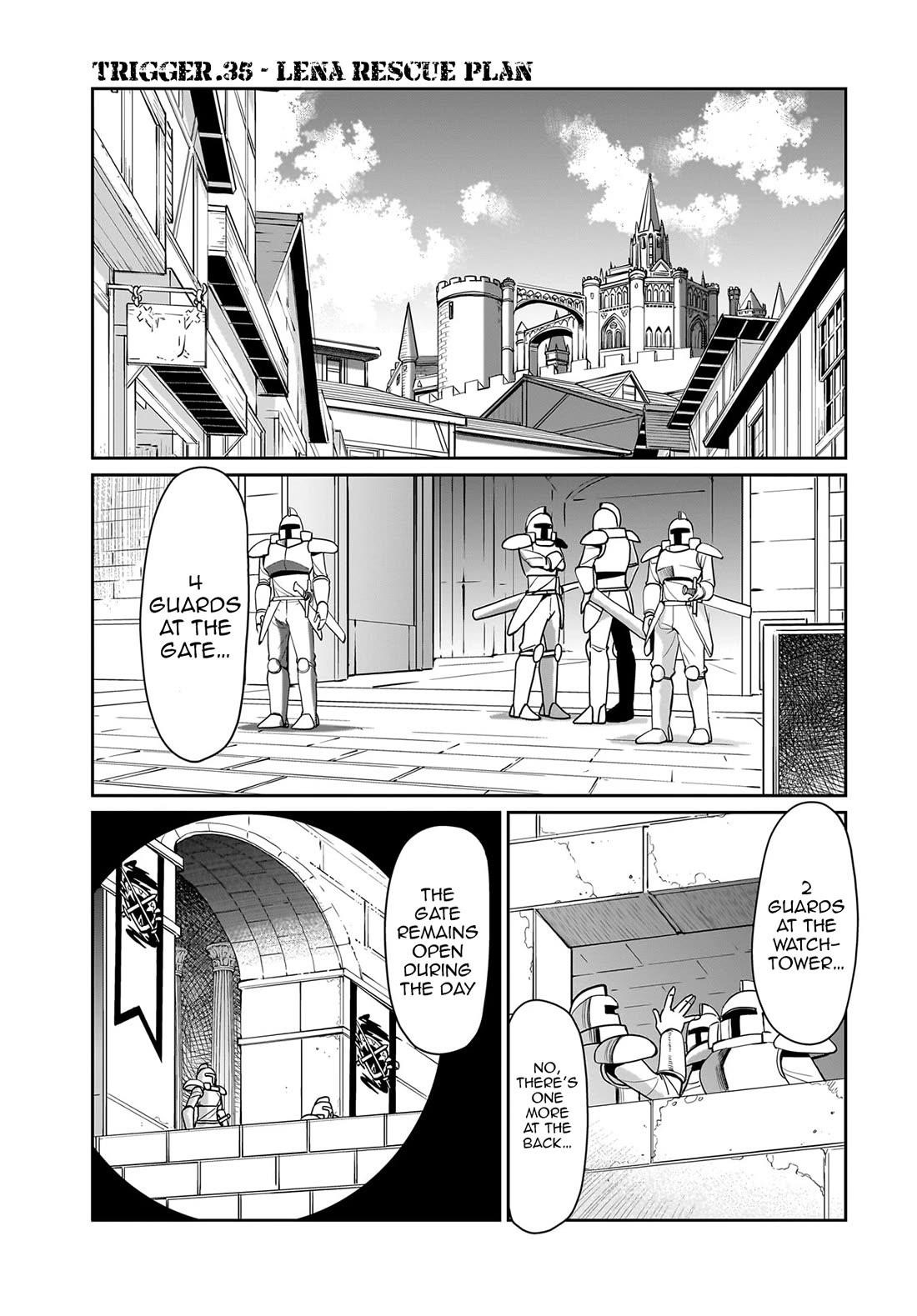 The gunner’s life of a middle-aged man summoned to another world and armed with a rifle: an airsoft addicted salaryman returns to the alternative world after work Chapter 35 - Page 2