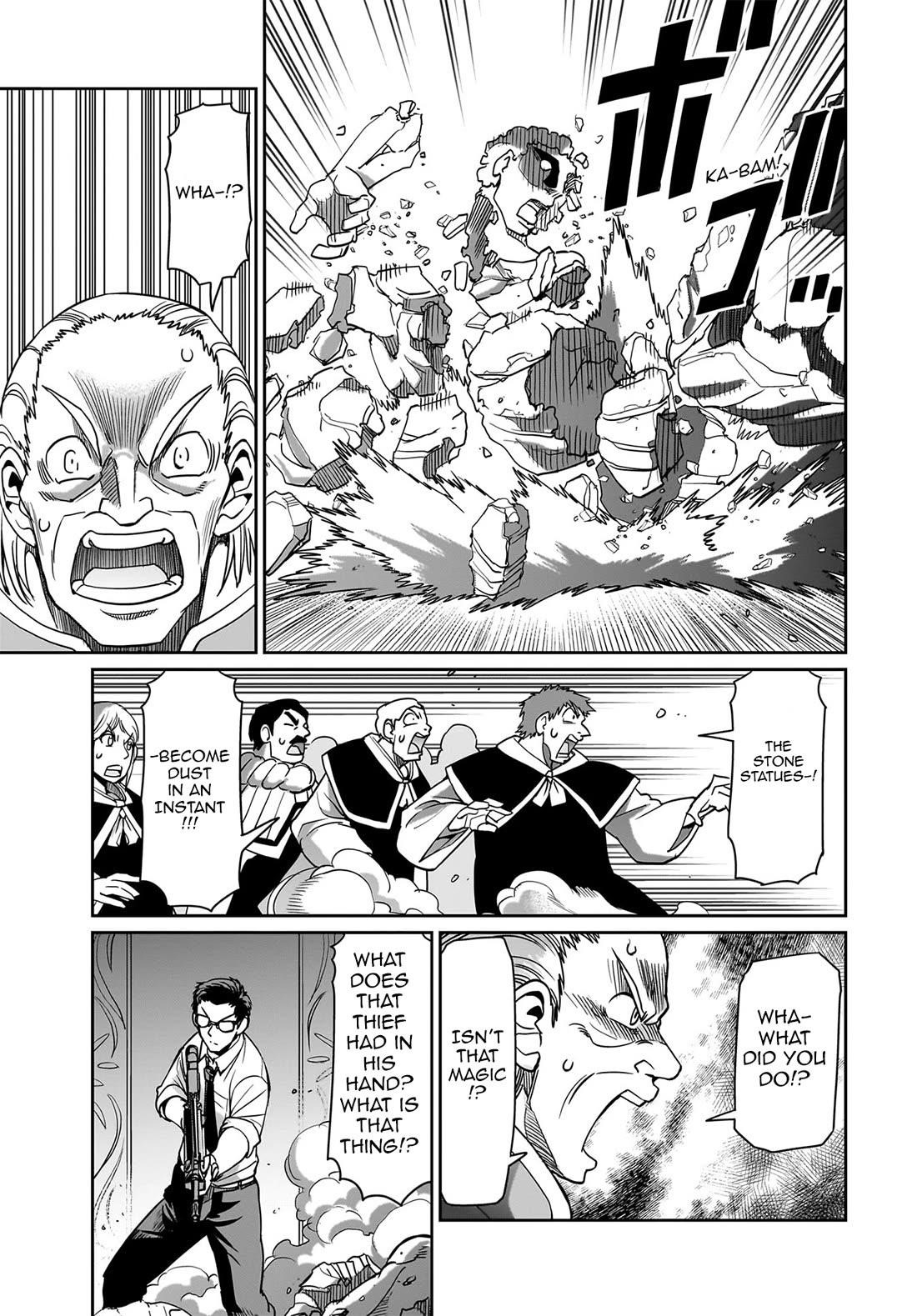 The gunner’s life of a middle-aged man summoned to another world and armed with a rifle: an airsoft addicted salaryman returns to the alternative world after work Chapter 37 - Page 12