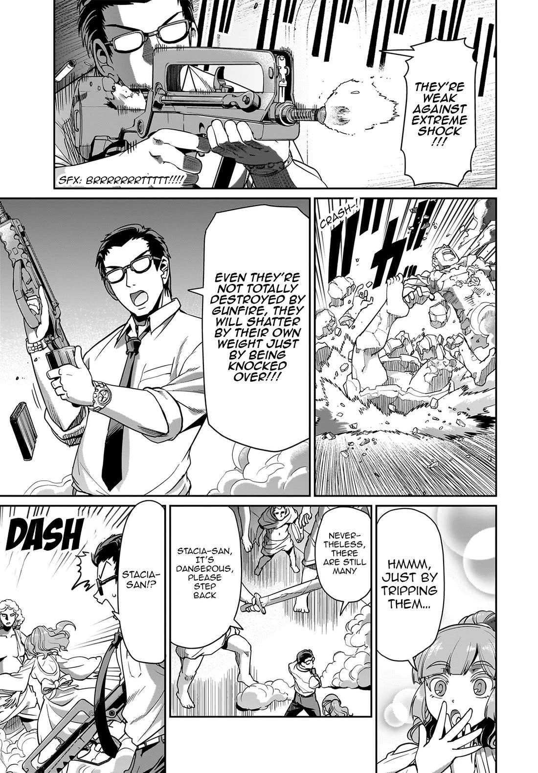 The gunner’s life of a middle-aged man summoned to another world and armed with a rifle: an airsoft addicted salaryman returns to the alternative world after work Chapter 37 - Page 16