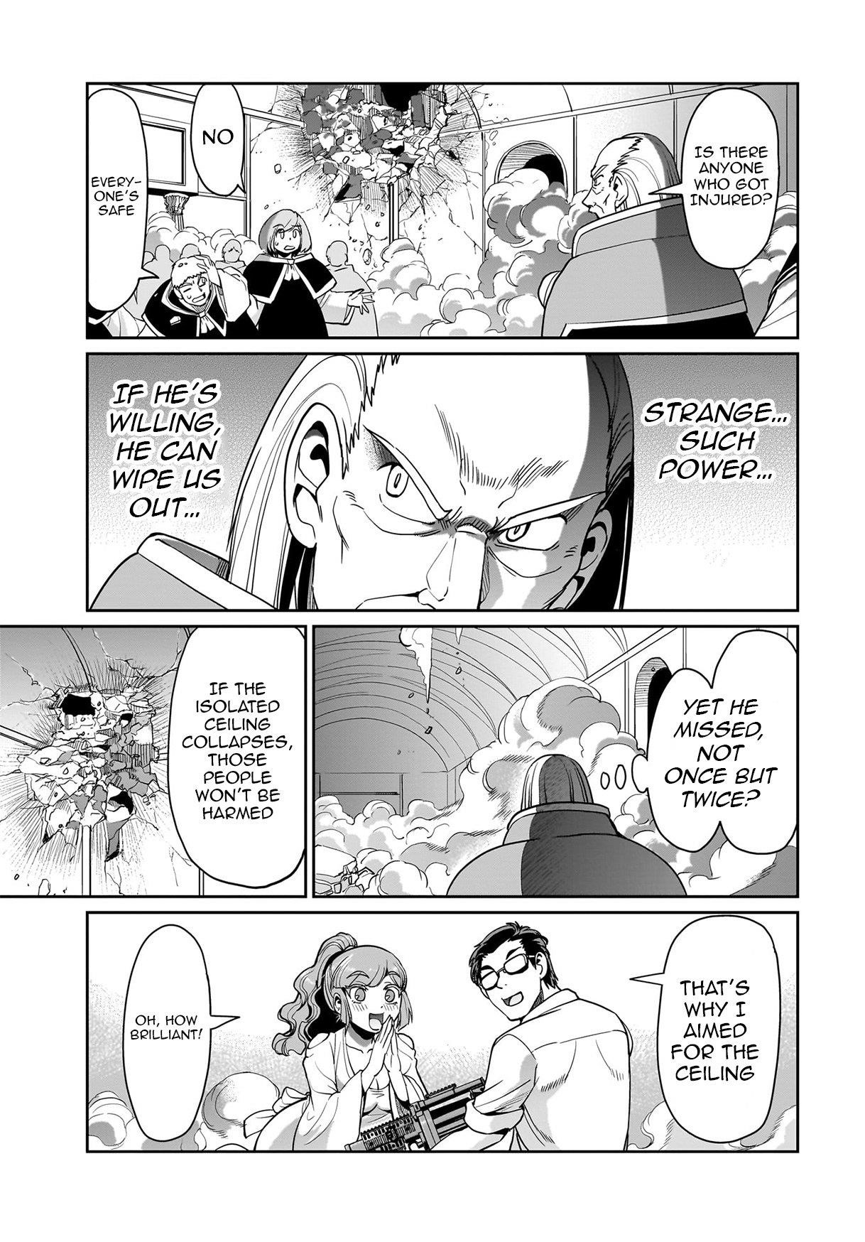 The gunner’s life of a middle-aged man summoned to another world and armed with a rifle: an airsoft addicted salaryman returns to the alternative world after work Chapter 38 - Page 16