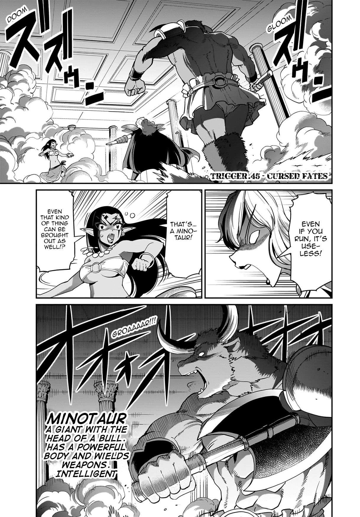 The gunner’s life of a middle-aged man summoned to another world and armed with a rifle: an airsoft addicted salaryman returns to the alternative world after work Chapter 45 - Page 1