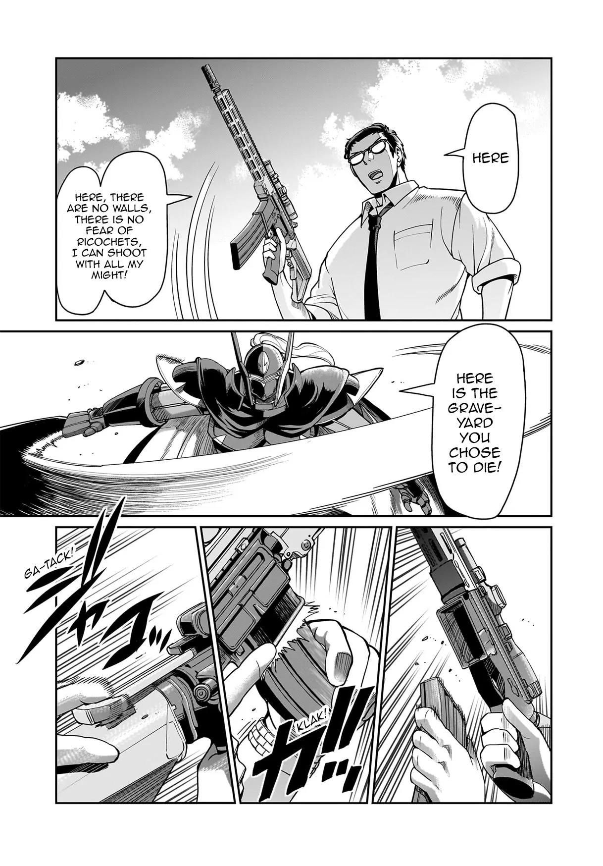 The gunner’s life of a middle-aged man summoned to another world and armed with a rifle: an airsoft addicted salaryman returns to the alternative world after work Chapter 48 - Page 19